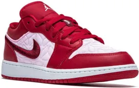 Jordan Kids Air Jordan 1 Low SE Pink Quilt sneakers Red