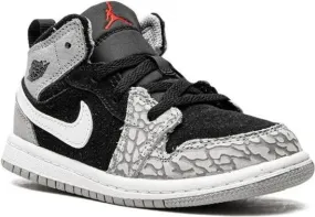 Jordan Kids Air Jordan 1 Mid Elephant Print sneakers Black