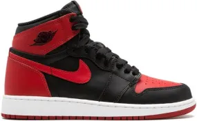 Jordan Kids Air Jordan 1 Retro High OG BG Banned 2016 sneakers Black