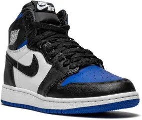 Jordan Kids Air Jordan 1 Retro High OG Royal Toe sneakers Black