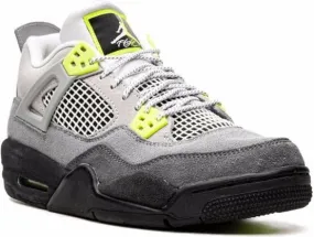 Jordan Kids Air Jordan 4 Retro Neon sneakers Grey