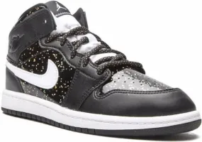 Jordan Kids Jordan 1 Mid SE Black Glitter sneakers