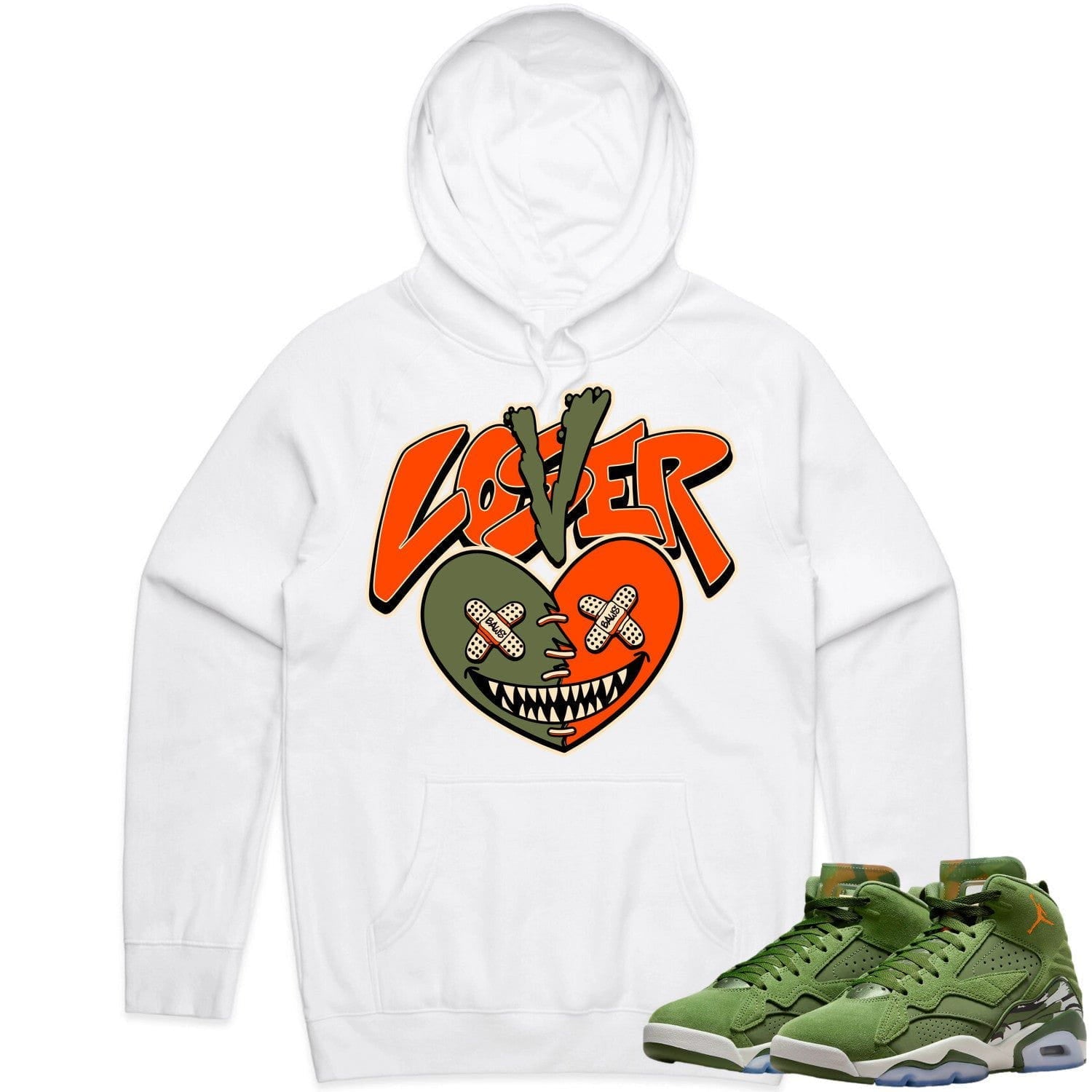 Jordan MVP 678 Sky J Olive Hoodie to Match - CELADON LOVER LOSER BAWS