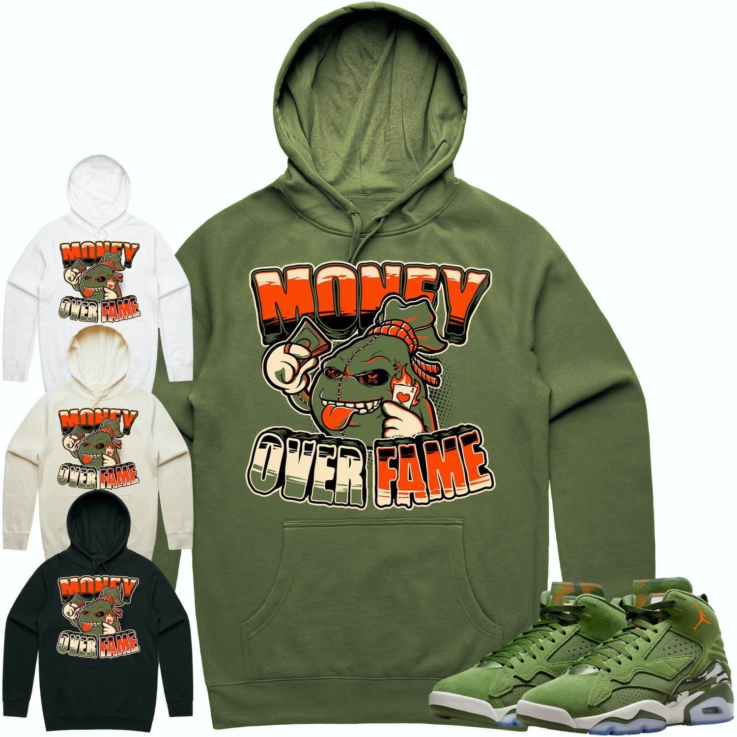 Jordan MVP 678 Sky J Olive Hoodie to Match - CELADON MOF