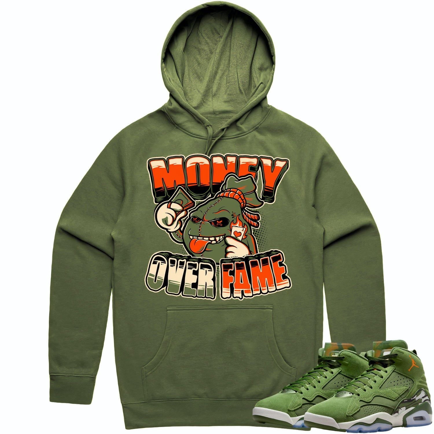 Jordan MVP 678 Sky J Olive Hoodie to Match - CELADON MOF