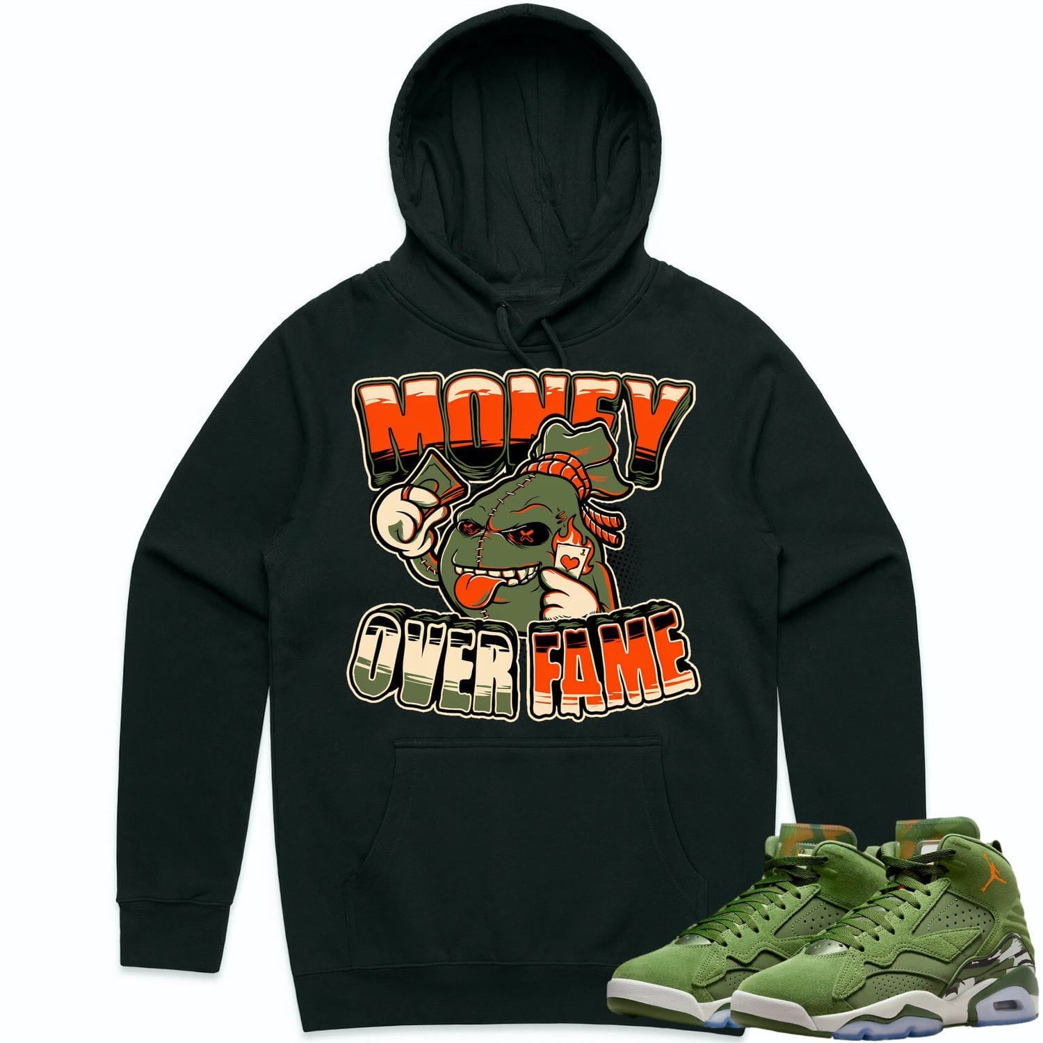 Jordan MVP 678 Sky J Olive Hoodie to Match - CELADON MOF