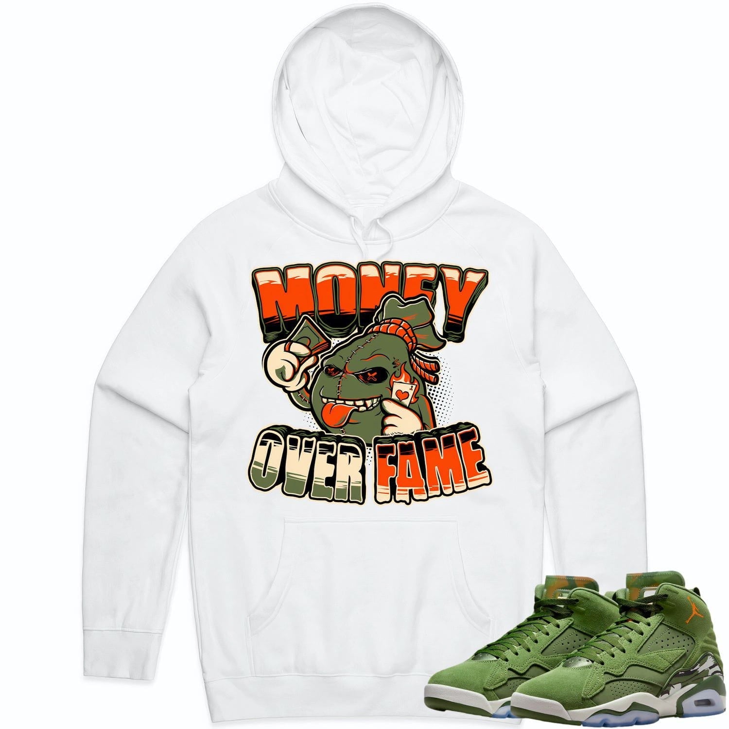 Jordan MVP 678 Sky J Olive Hoodie to Match - CELADON MOF