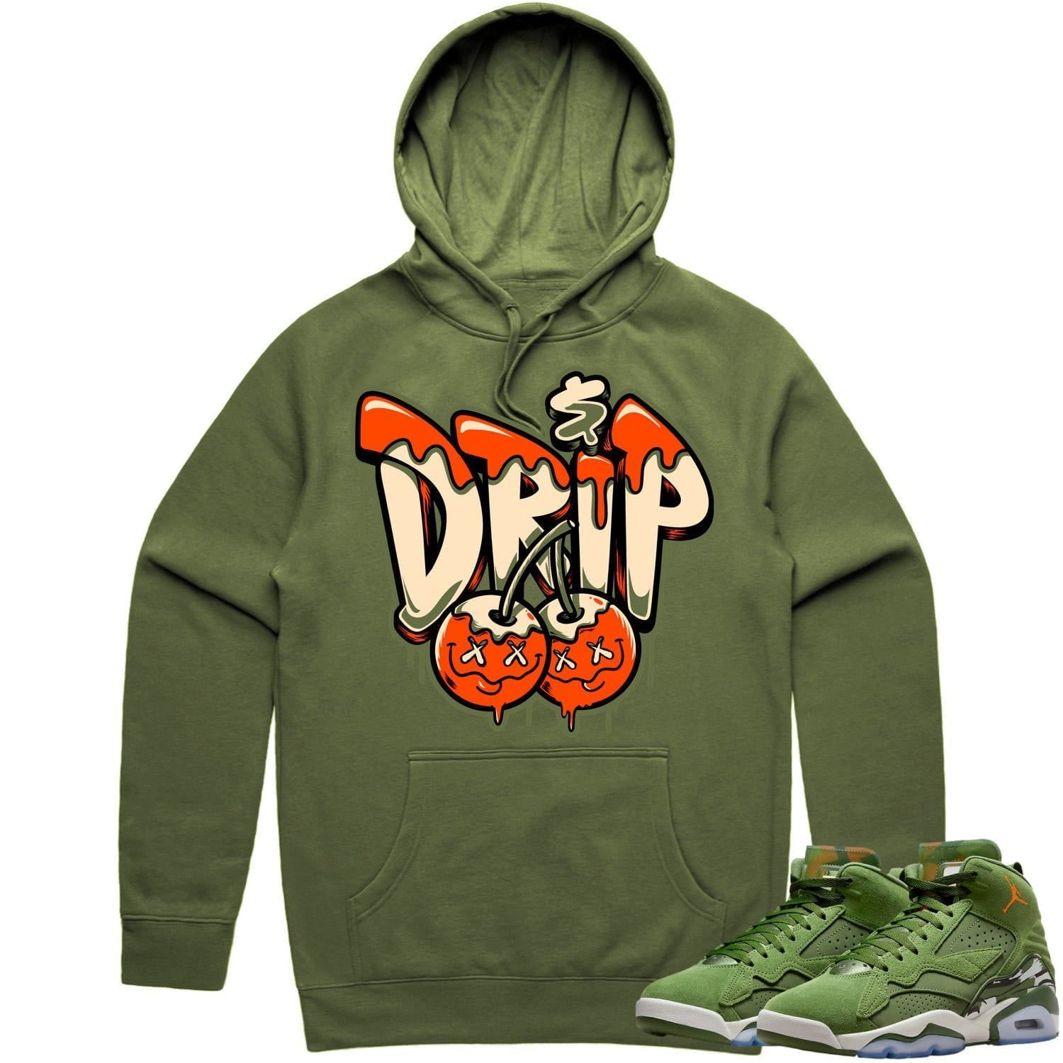 Jordan MVP 678 Sky J Olive Hoodie to Match - CELADON MONEY DRIP