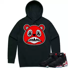 Jordan MVP 678 Varsity Red Hoodie to Match - ANGRY BAWS BEAR