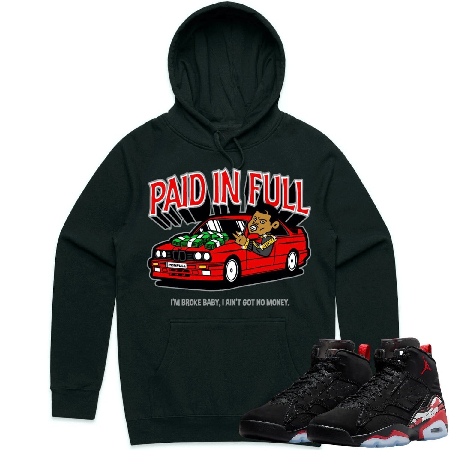 Jordan MVP 678 Varsity Red Hoodie to Match - RED PAID