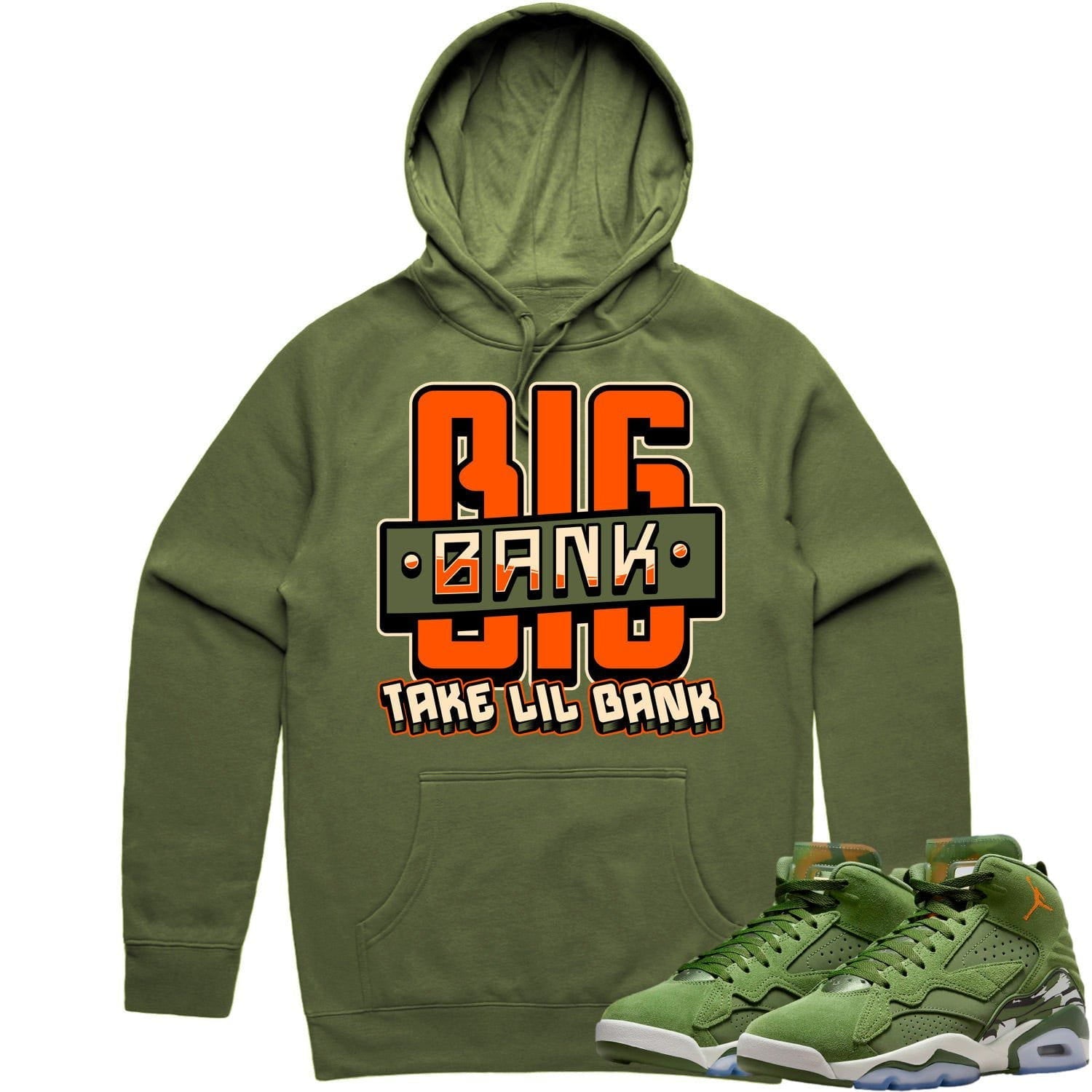 Jordan MVP Olive Sky J Hoodie to Match - CELADON BIG BANK