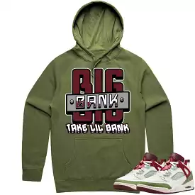 Jordan Spizike Year of the Dragon Hoodie to Match - BURGUNDY BIG BANK