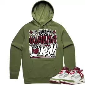 Jordan Spizike Year of the Dragon Hoodie to Match - BURGUNDY LOVED