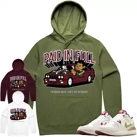 Jordan Stadium 90 CNY Year of the Dragon Hoodie to Match - BURGUNDY PAID