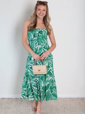 Julia Palm Midi Dress