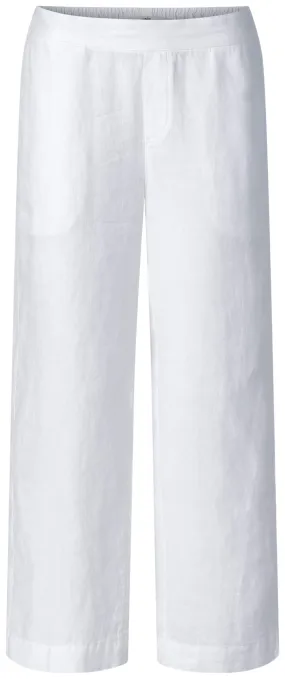 Ladies linen pants 7/8 length, White | Manufactum