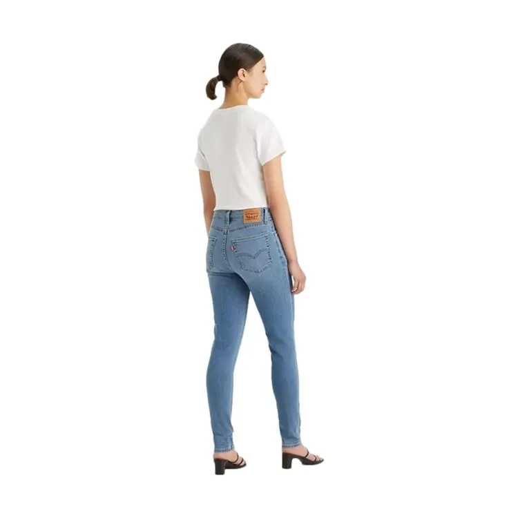 LEVI'S 721 High Rise Skinny Blue Jeans Donna Cool Wild Times Blu