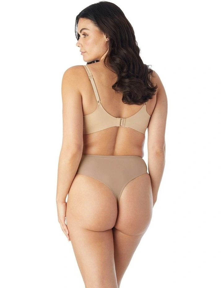 Light Shaping High Waist Everyday Shapewear Thong in Stucco