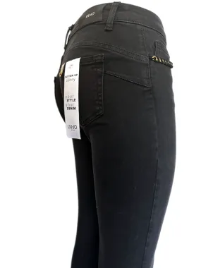 Liujo Jeans – UF3001 D4376 – Skinny bottom Up – Col. Nero Con Catena