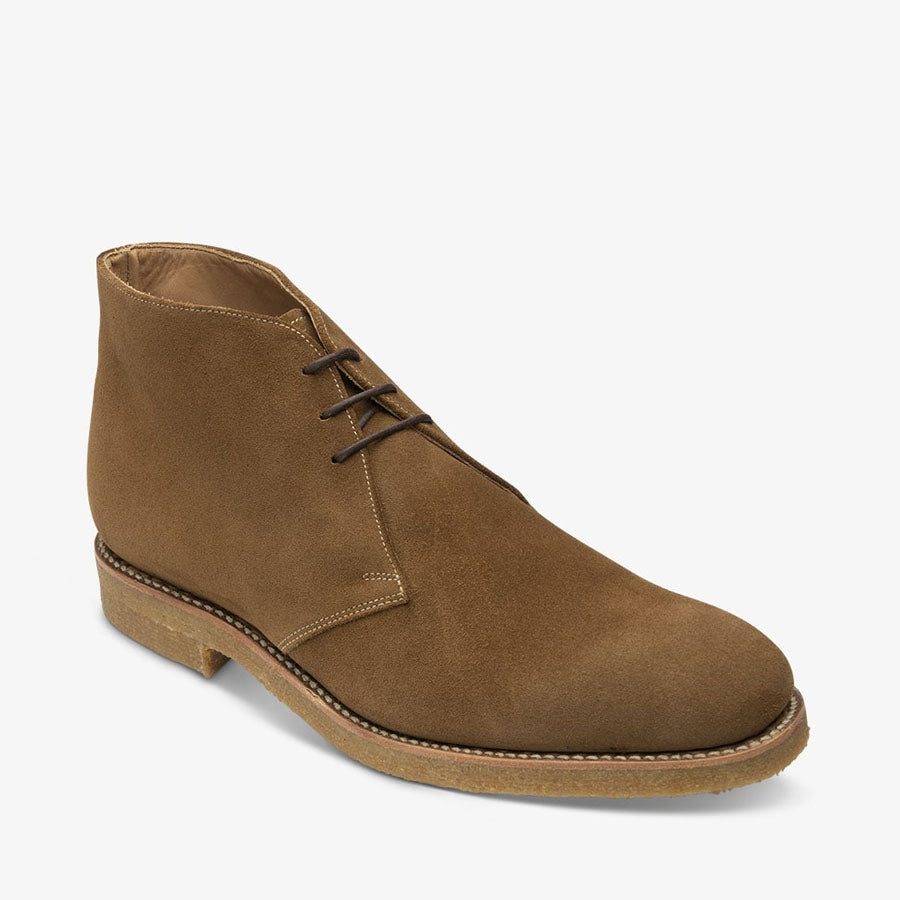 Loake - Rivington Boots in Tan Suede