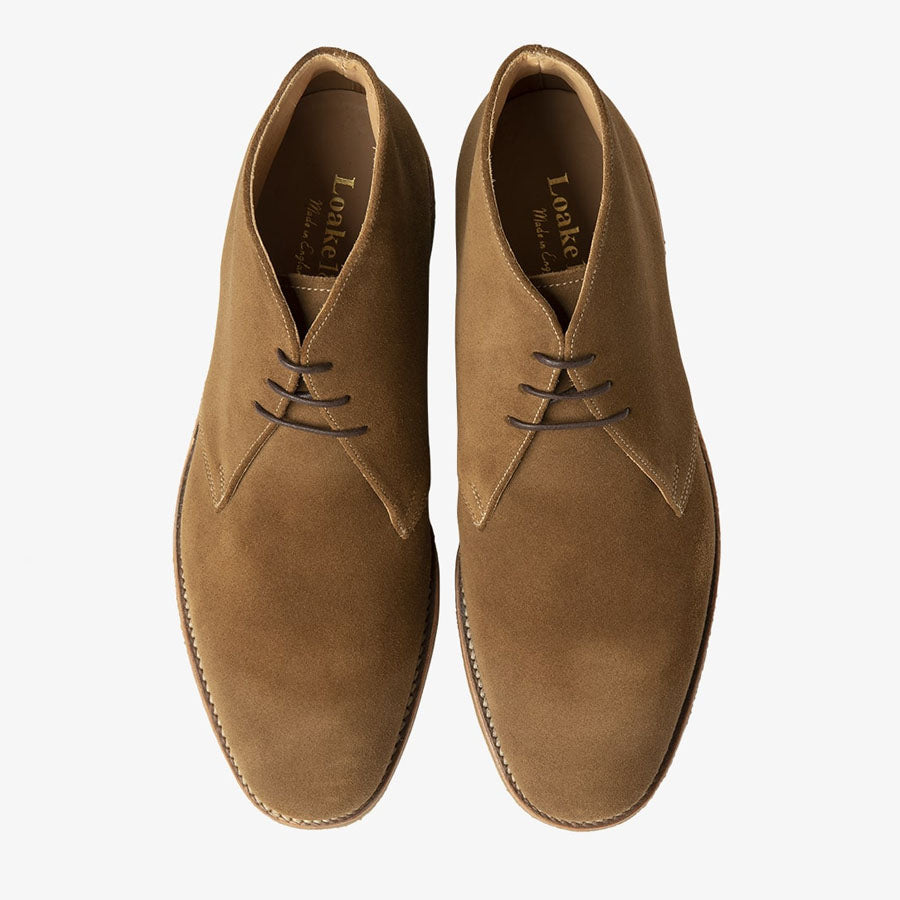 Loake - Rivington Boots in Tan Suede