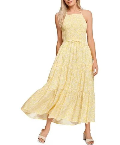 Lost And Wander Womens Halter Long Maxi Dress