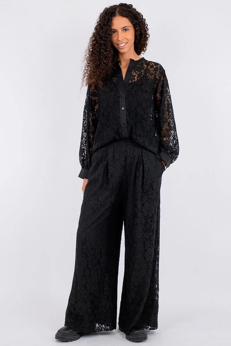 Madison Lace Pants | Blonde bukser fra Neo Noir