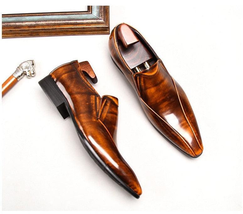 Men  Dress Shoes -  Mussolini Pointed Shoes