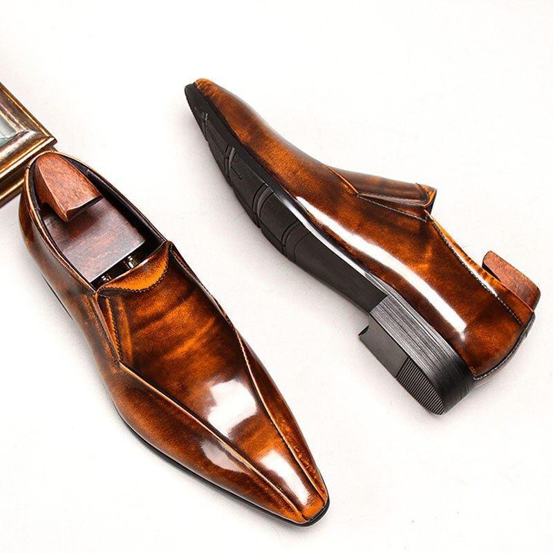 Men  Dress Shoes -  Mussolini Pointed Shoes