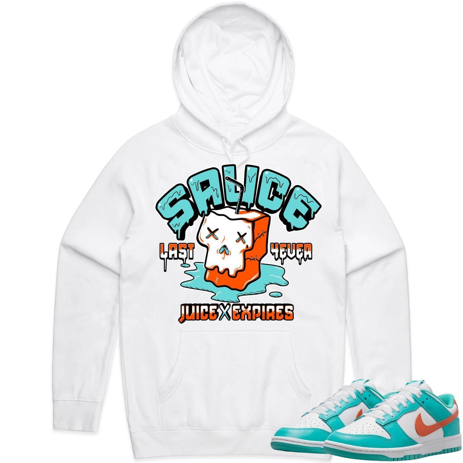 Miami Dunks Dolphins Hoodie to Match - MIAMI SAUCE