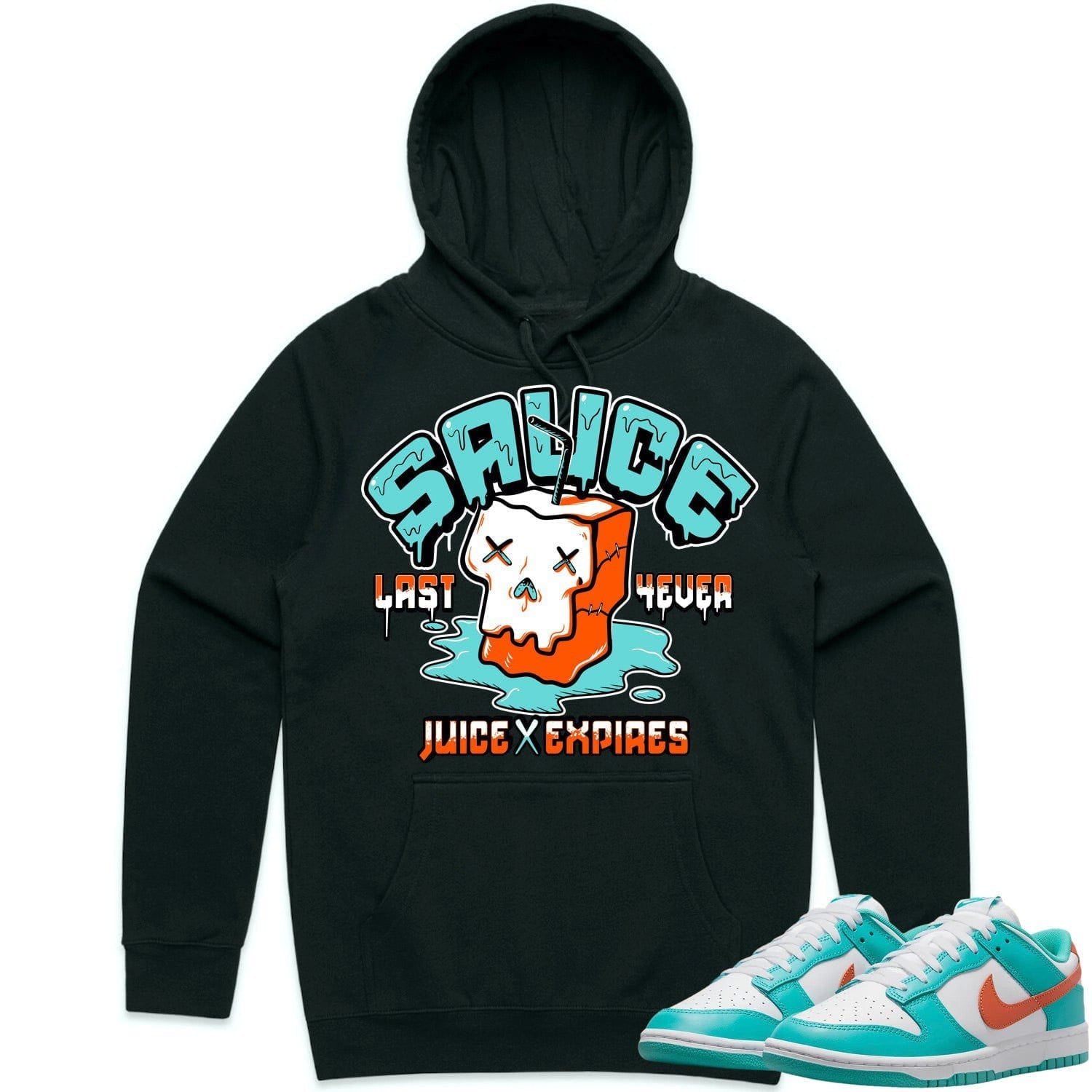 Miami Dunks Dolphins Hoodie to Match - MIAMI SAUCE