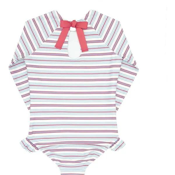 Minnow Girls Vintage Stripe Rashguard One Piece