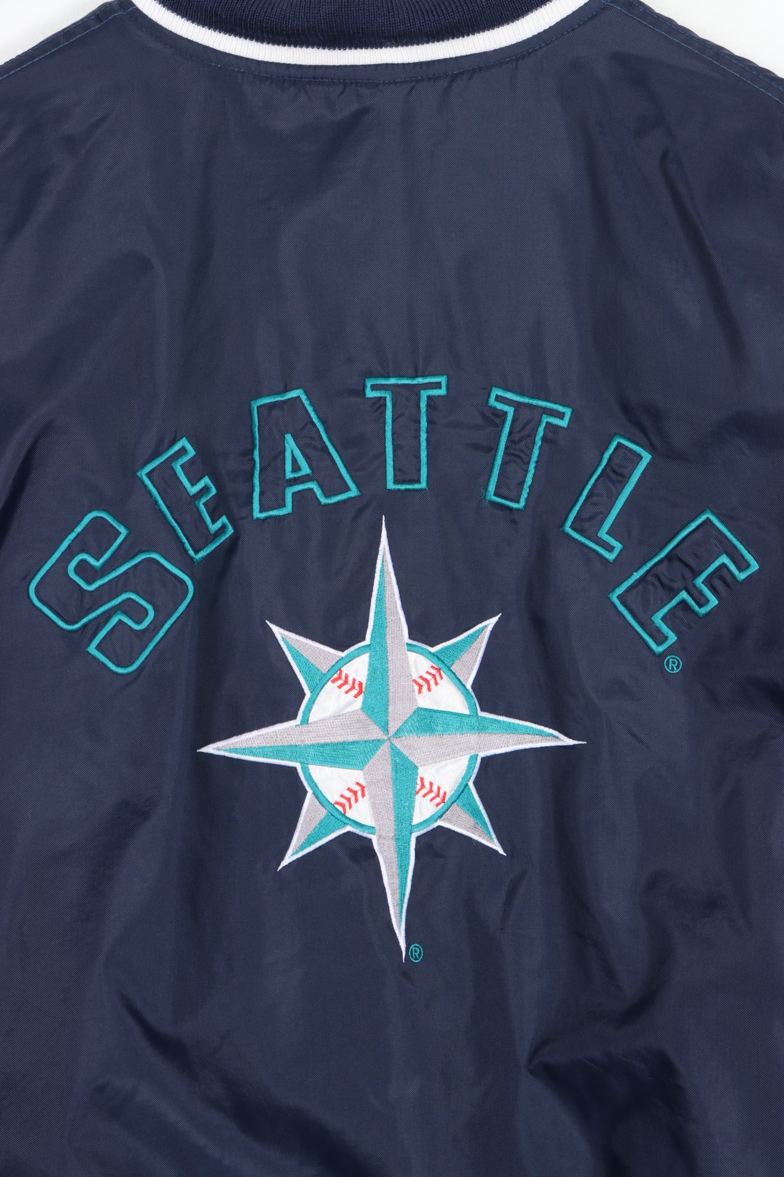 MLB Seattle Mariners Large Embroidered Logo Windbreaker Jacket (XL)