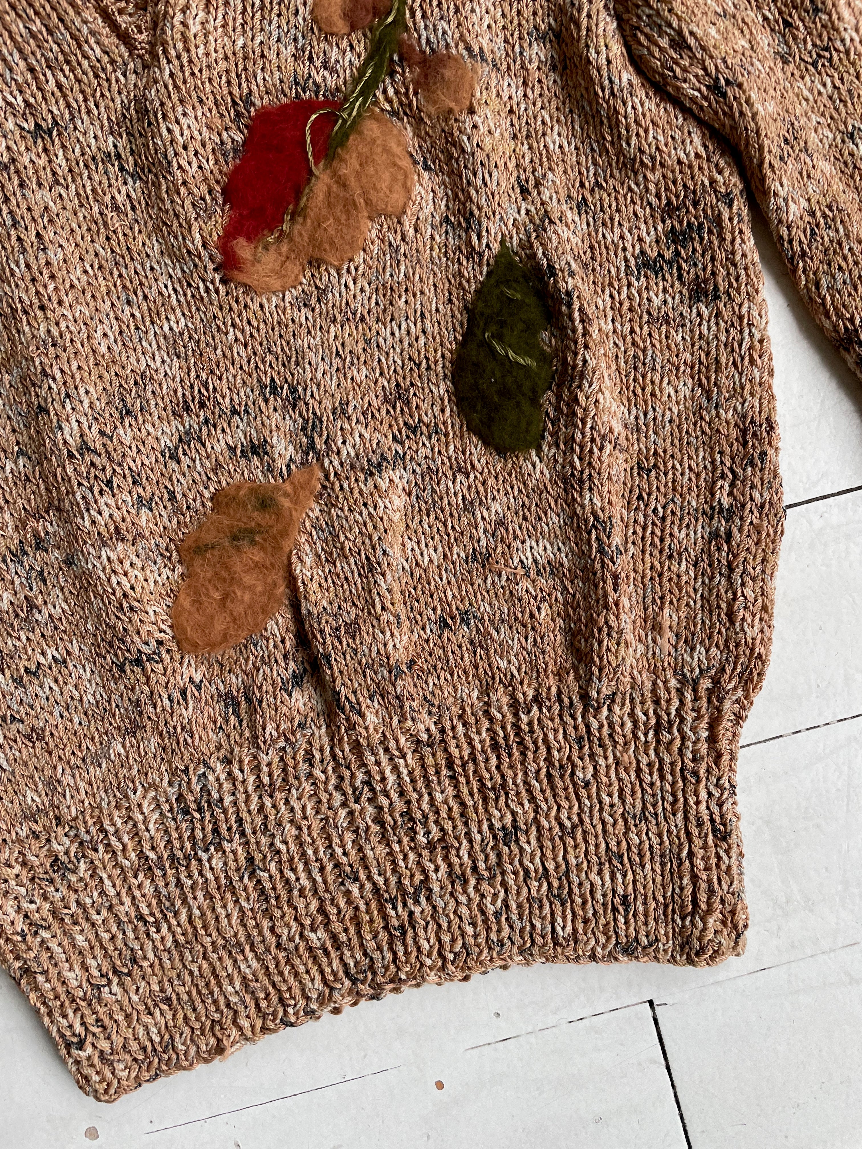 Mohair Leaf Silk Sweater