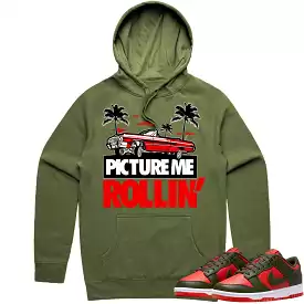 Mystic Red Dunks Hoodie to Match - RED PMR