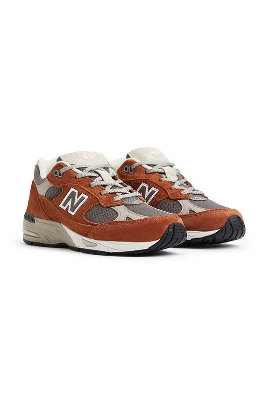 New Balance sneakers W991PTY Made in UK brown color