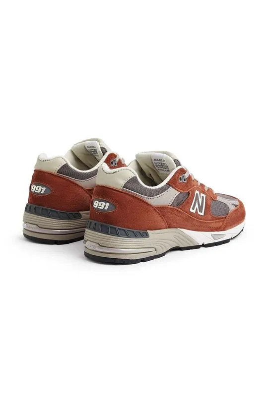 New Balance sneakers W991PTY Made in UK brown color