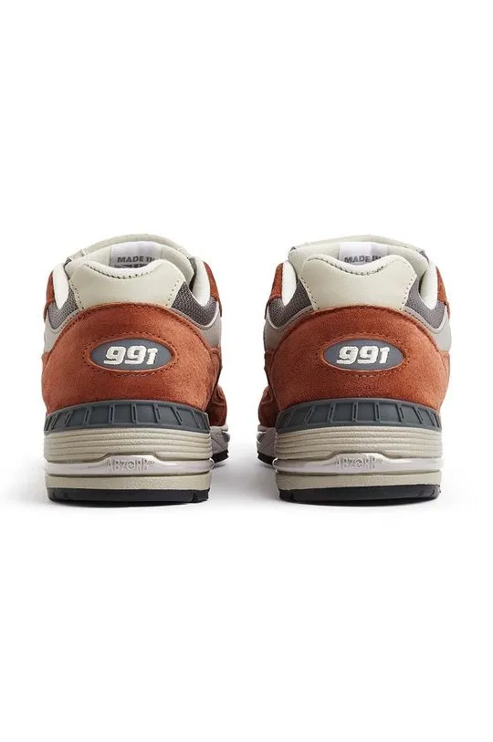 New Balance sneakers W991PTY Made in UK brown color