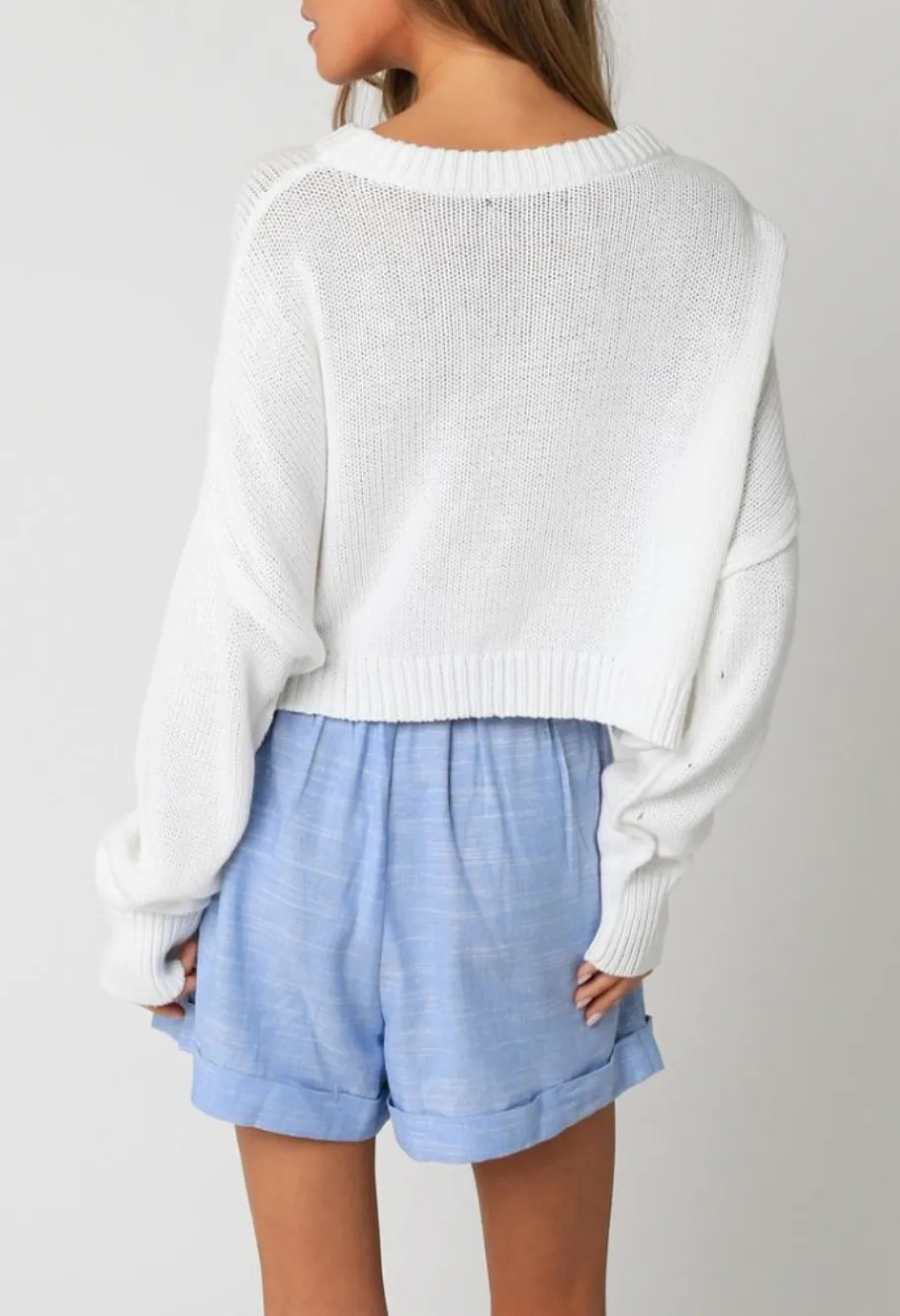 OLIVACEOUS HELEN OVERSIZED SWEATER