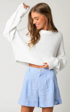 OLIVACEOUS HELEN OVERSIZED SWEATER