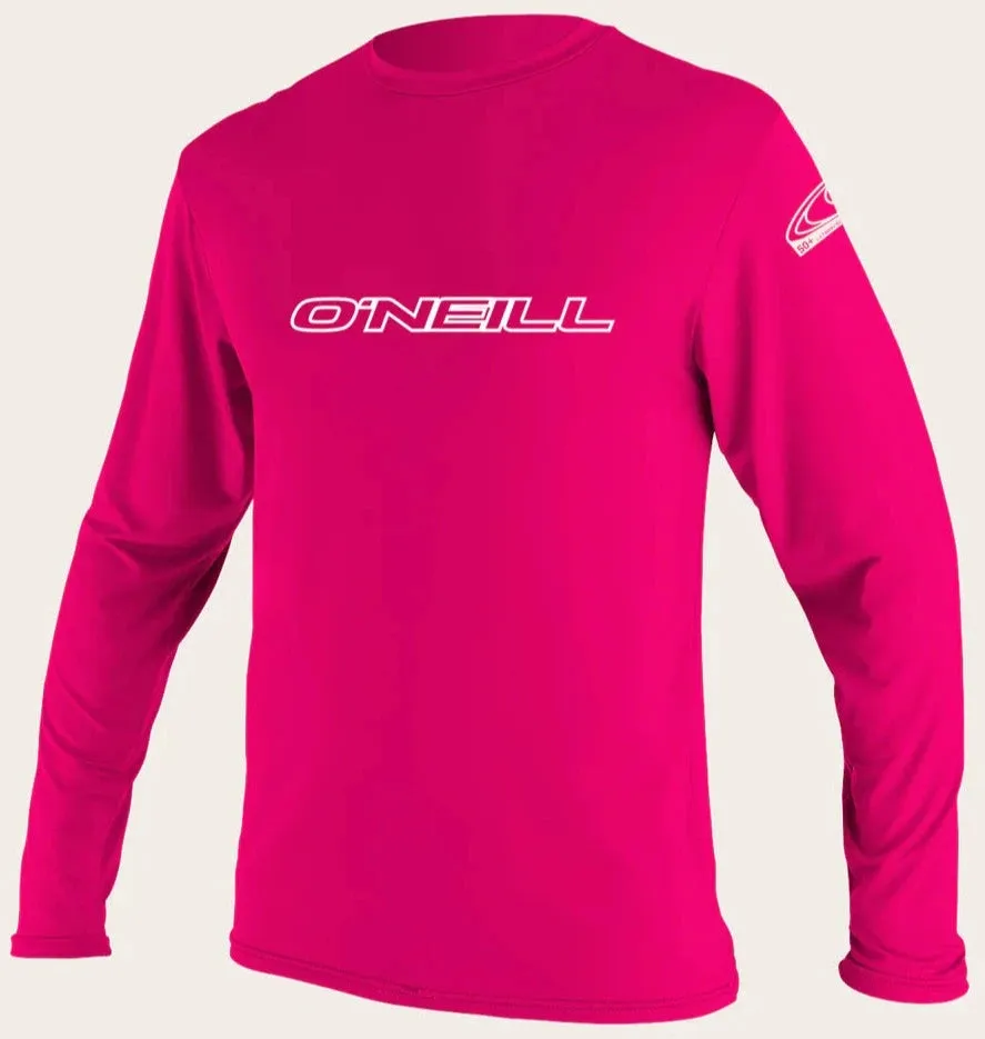 Oneill Youth Basic L/S Rashguard Tee - Watermelon