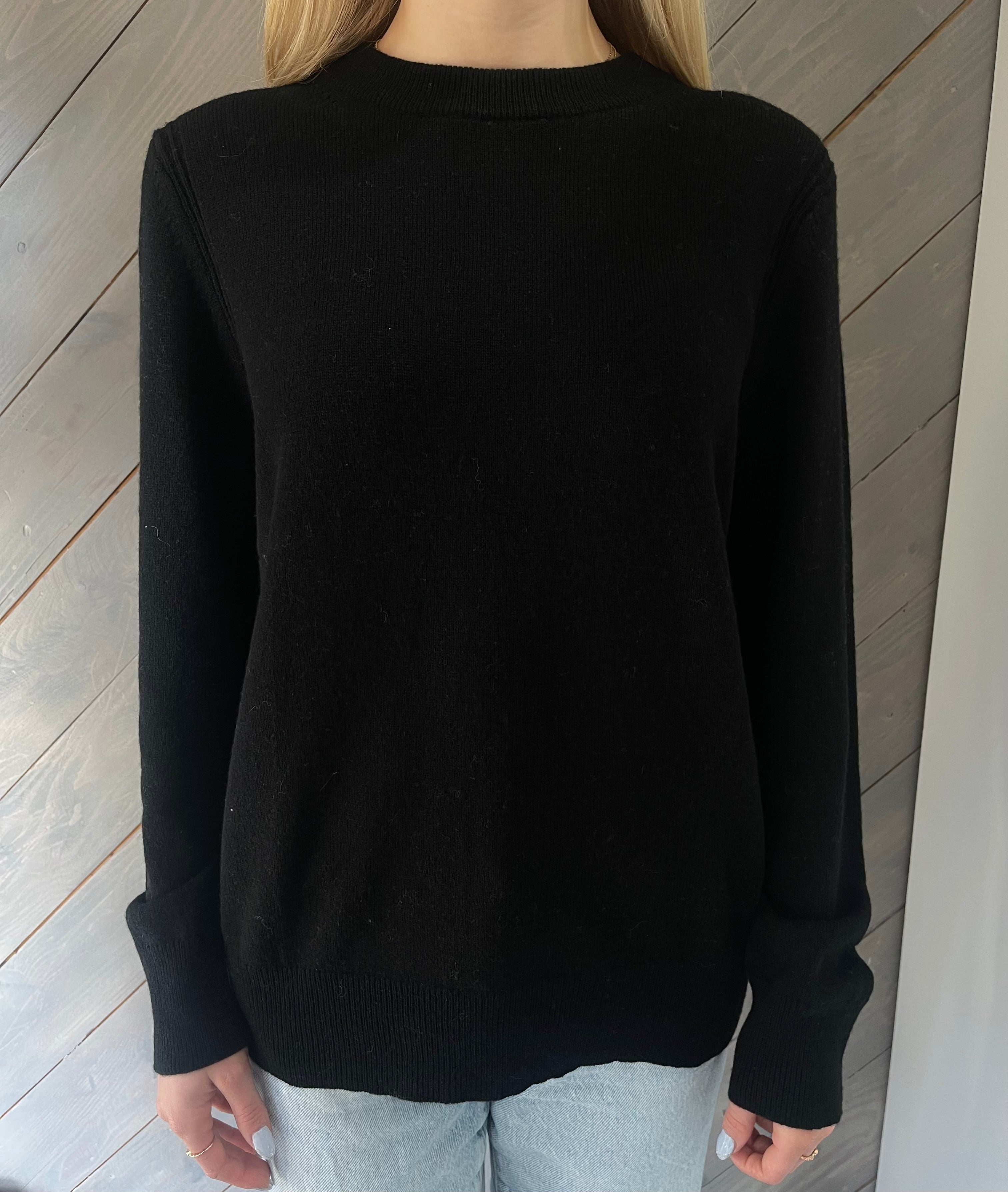 Pissenlit Cashmere Crewneck Sweater - Black