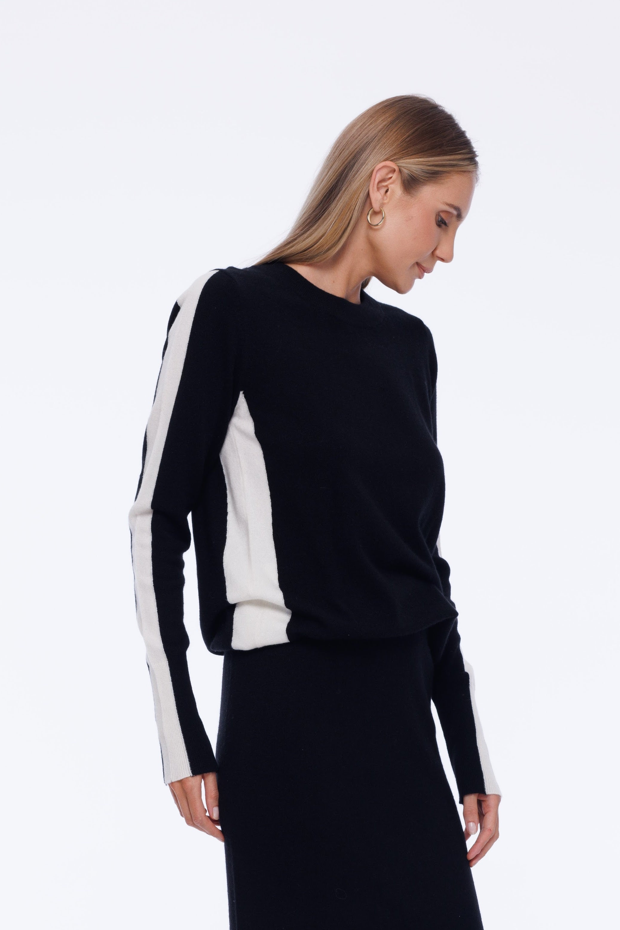 PRE-ORDER Mesmerise Sweater - Black/White Stripe