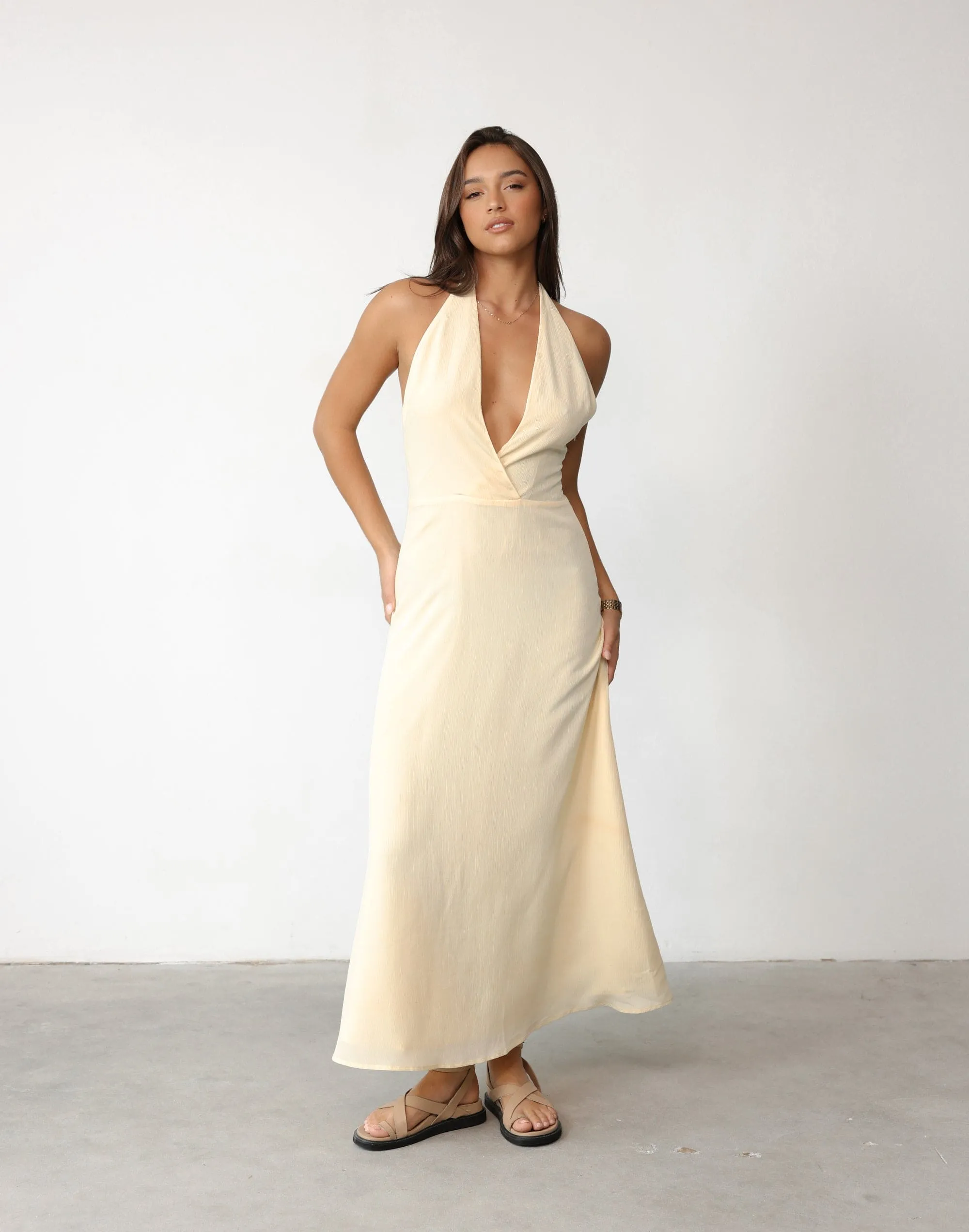 Raquelle Maxi Dress (Lemon)