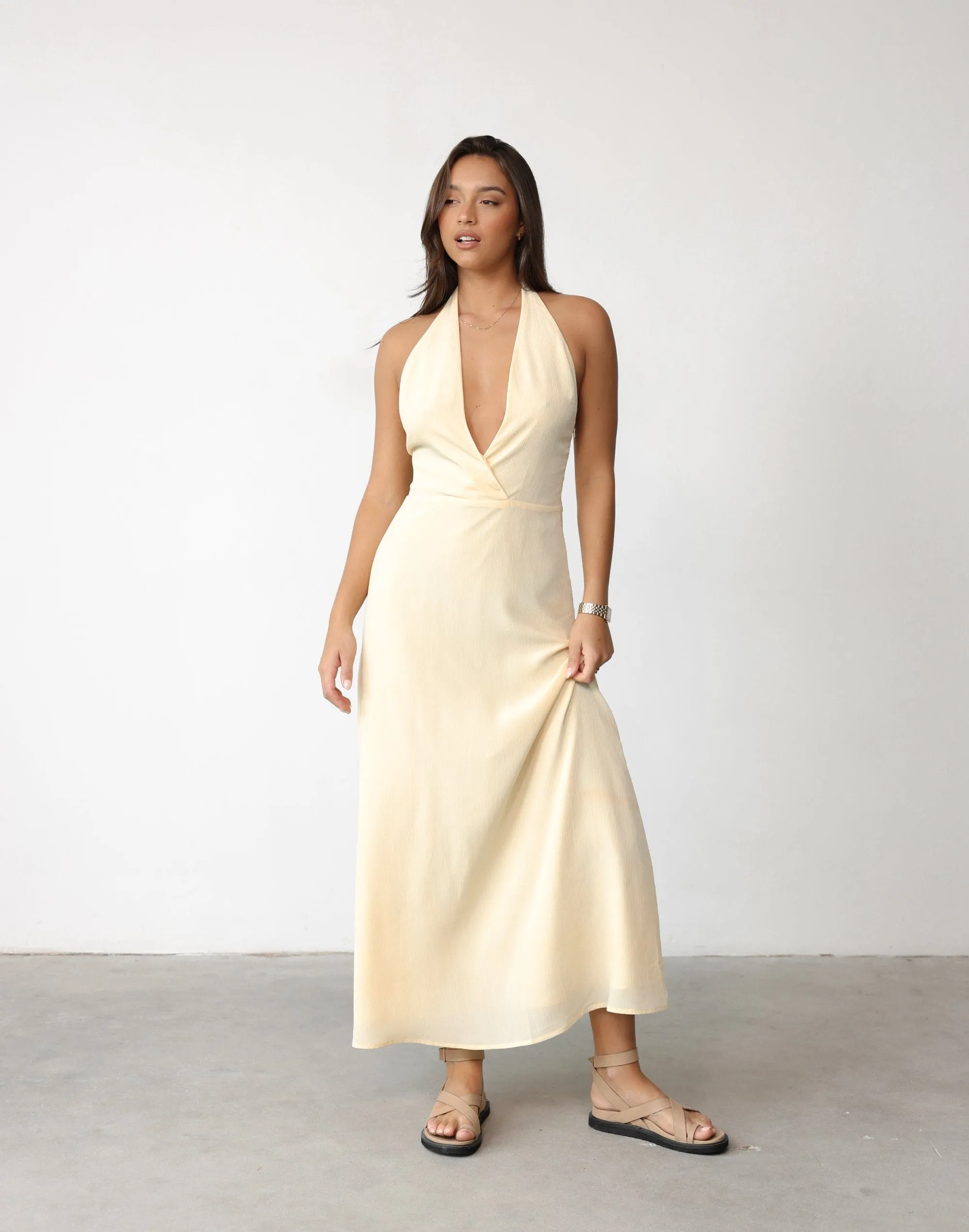 Raquelle Maxi Dress (Lemon)