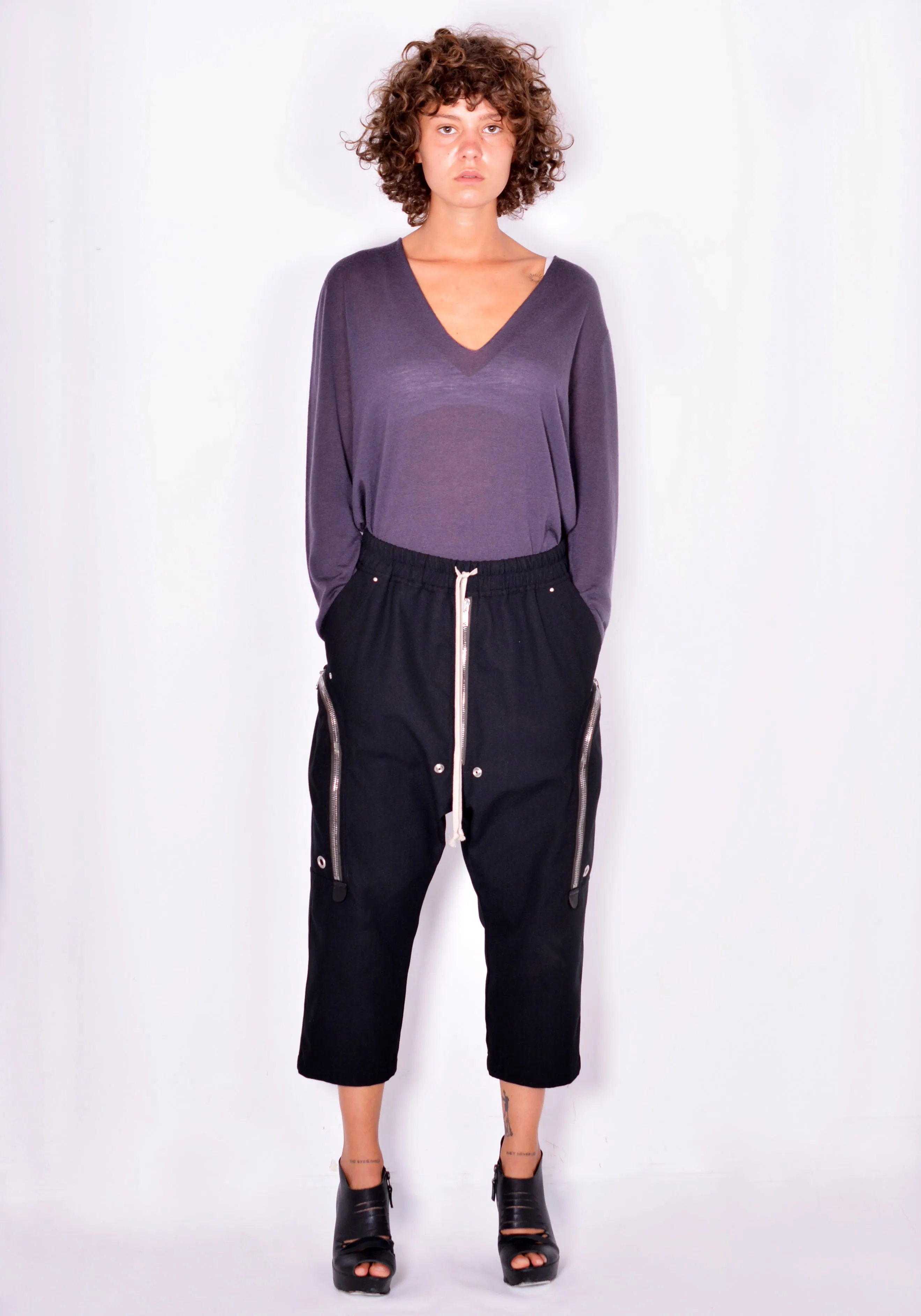 RICK OWENS RP02A7320 CVR LACK BELA PANTS