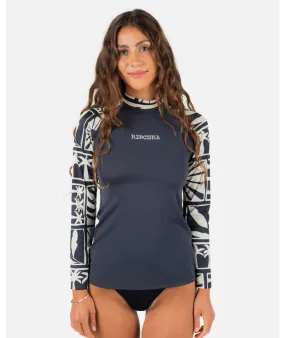 Rip Curl Santorini Sun L/S Rashguard-Black