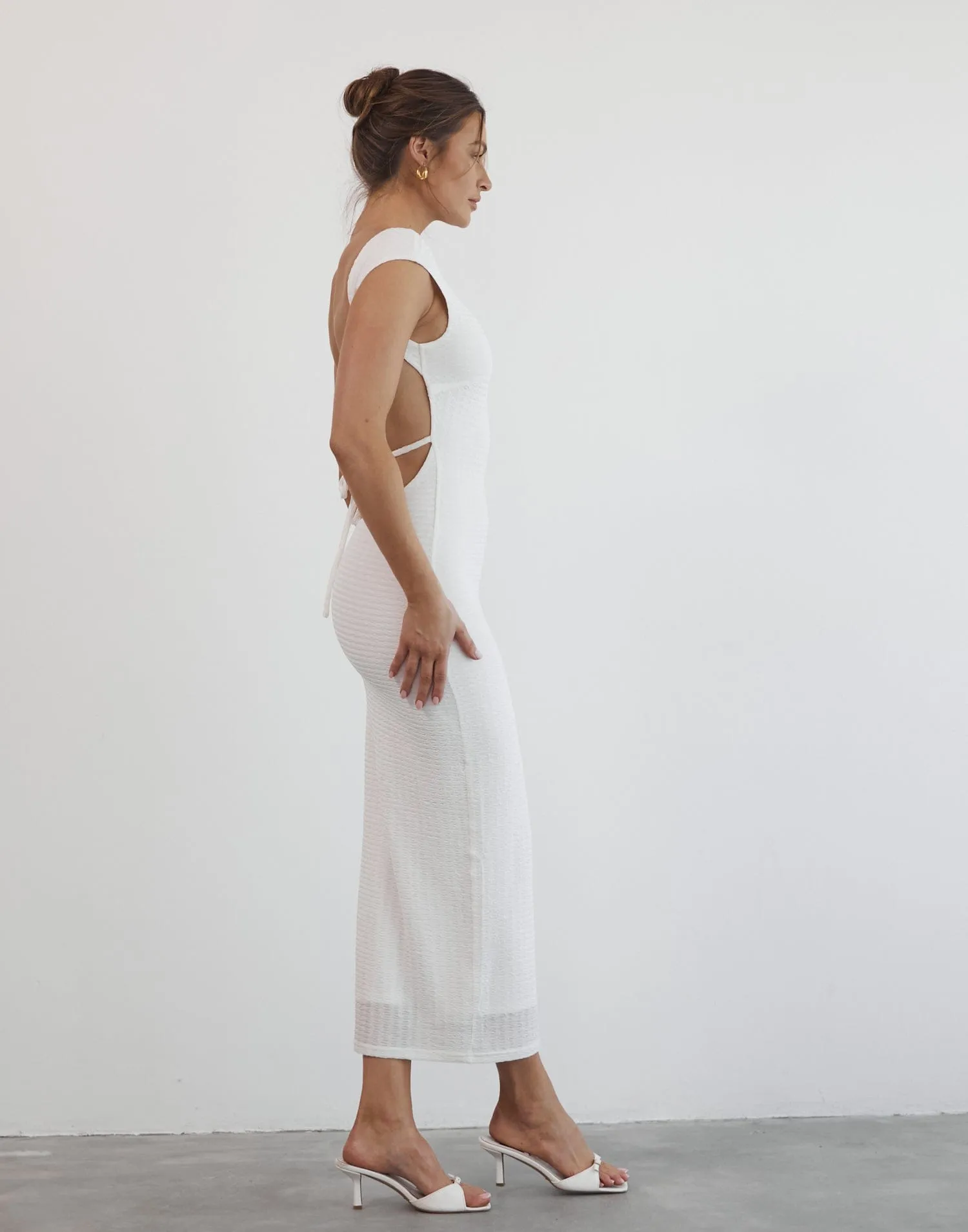 Skylah Maxi Dress (White)