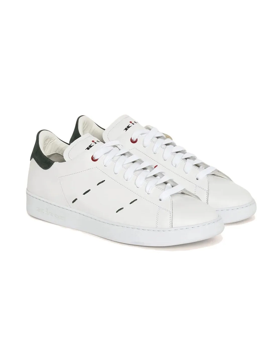 Sneakers Kiton uomo Calfskin USSN001 bianche