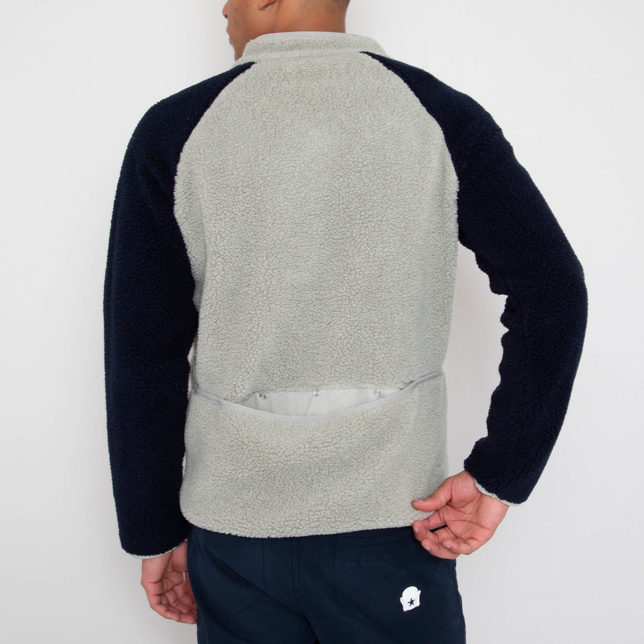 SOUNDER GOLF HIMALAYAS FLEECE ASH - GREY/DEEP NAVY